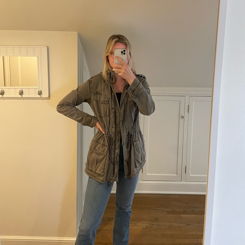 Gray cargo jacket from Nordstrom